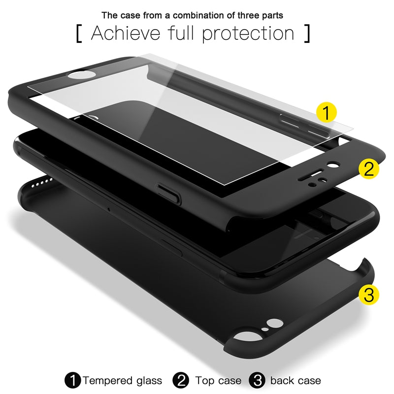 Luxury 360 Degree Full Protection Case For iPhone