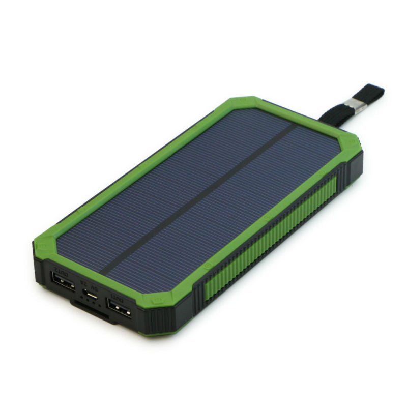 Solar Power Bank 15000mah With LED Lamp