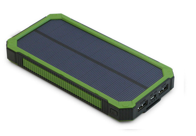Solar Power Bank 15000mah With LED Lamp