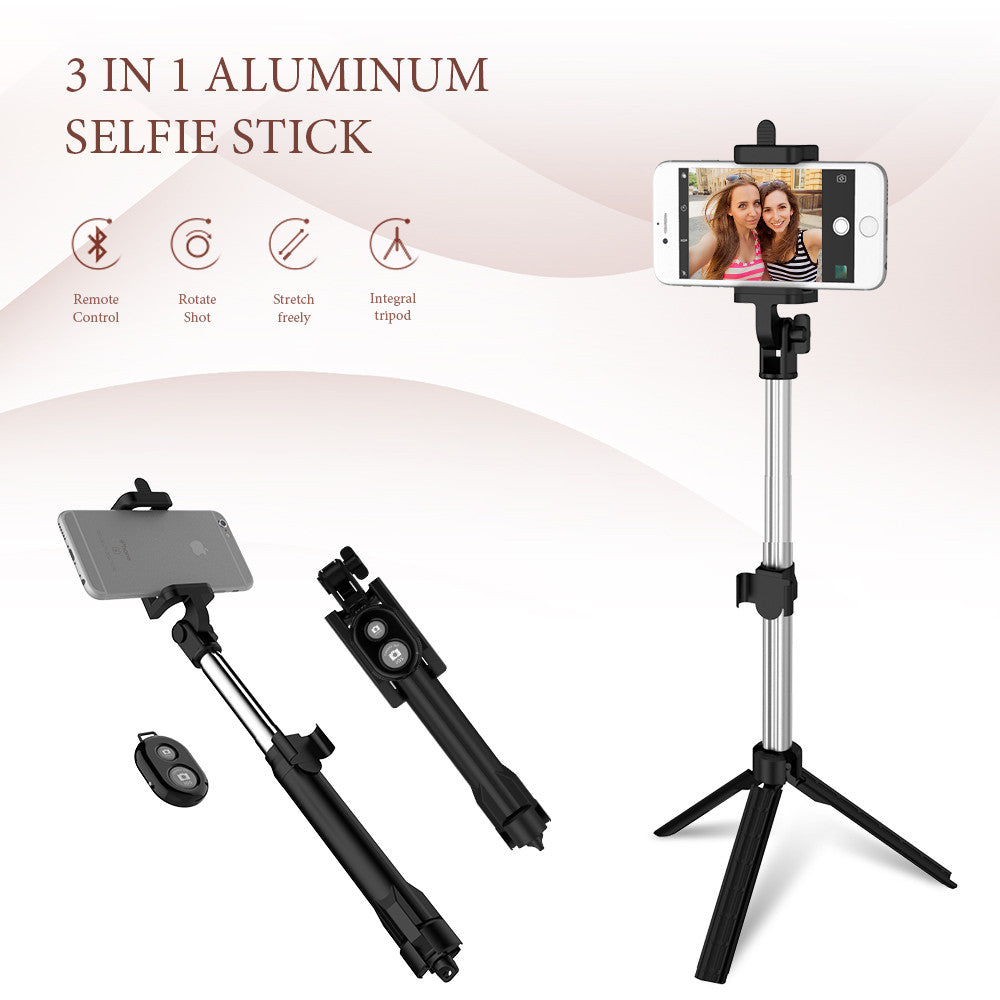 Selfie Stick+Tripod+Bluetooth Shutter Remote Controller