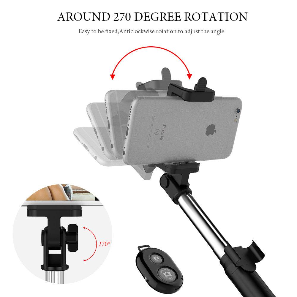 Selfie Stick+Tripod+Bluetooth Shutter Remote Controller