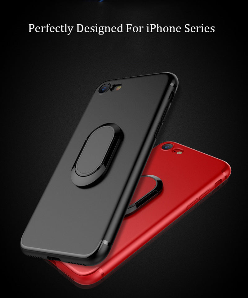 Magnetic Ring Holder Cover For iPhone