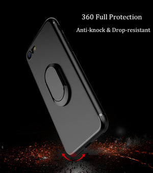 Magnetic Ring Holder Cover For iPhone