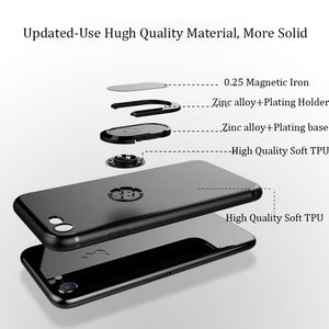 Magnetic Ring Holder Cover For iPhone