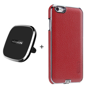 iPhone 6/ 6s case 4.7'' Qi wireless car charger Pad magnetic +receiver case
