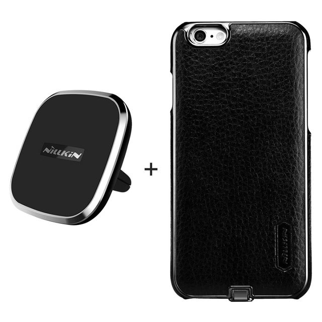 iPhone 6/ 6s case 4.7'' Qi wireless car charger Pad magnetic +receiver case