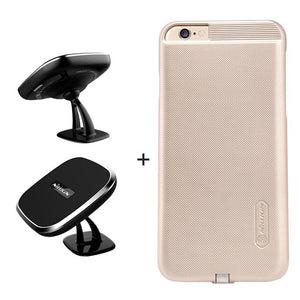 iPhone 6/ 6s case 4.7'' Qi wireless car charger Pad magnetic +receiver case