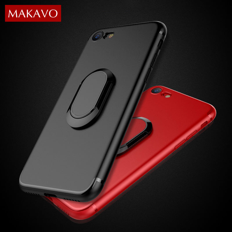 Magnetic Ring Holder Cover For iPhone