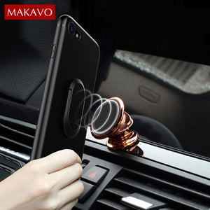 Magnetic Ring Holder Cover For iPhone