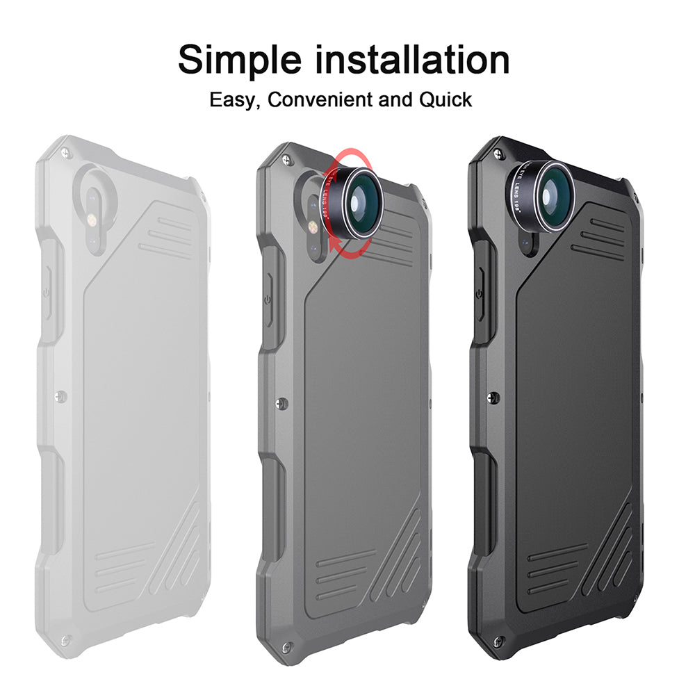 iPhone Doom armor Dirt Shockproof +Tempered glass+lens