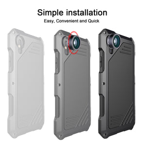 iPhone Doom armor Dirt Shockproof +Tempered glass+lens