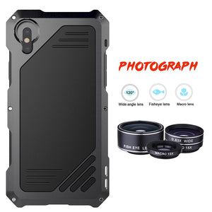 iPhone Doom armor Dirt Shockproof +Tempered glass+lens