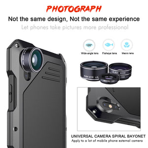 iPhone Doom armor Dirt Shockproof +Tempered glass+lens