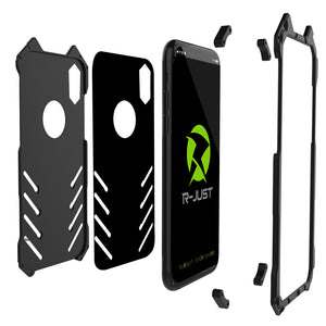 Luxury Aluminum Metal Armor Case for iPhone X