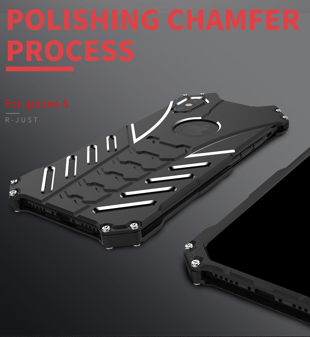 Luxury Aluminum Metal Armor Case for iPhone X