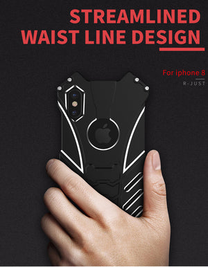 Luxury Aluminum Metal Armor Case for iPhone X