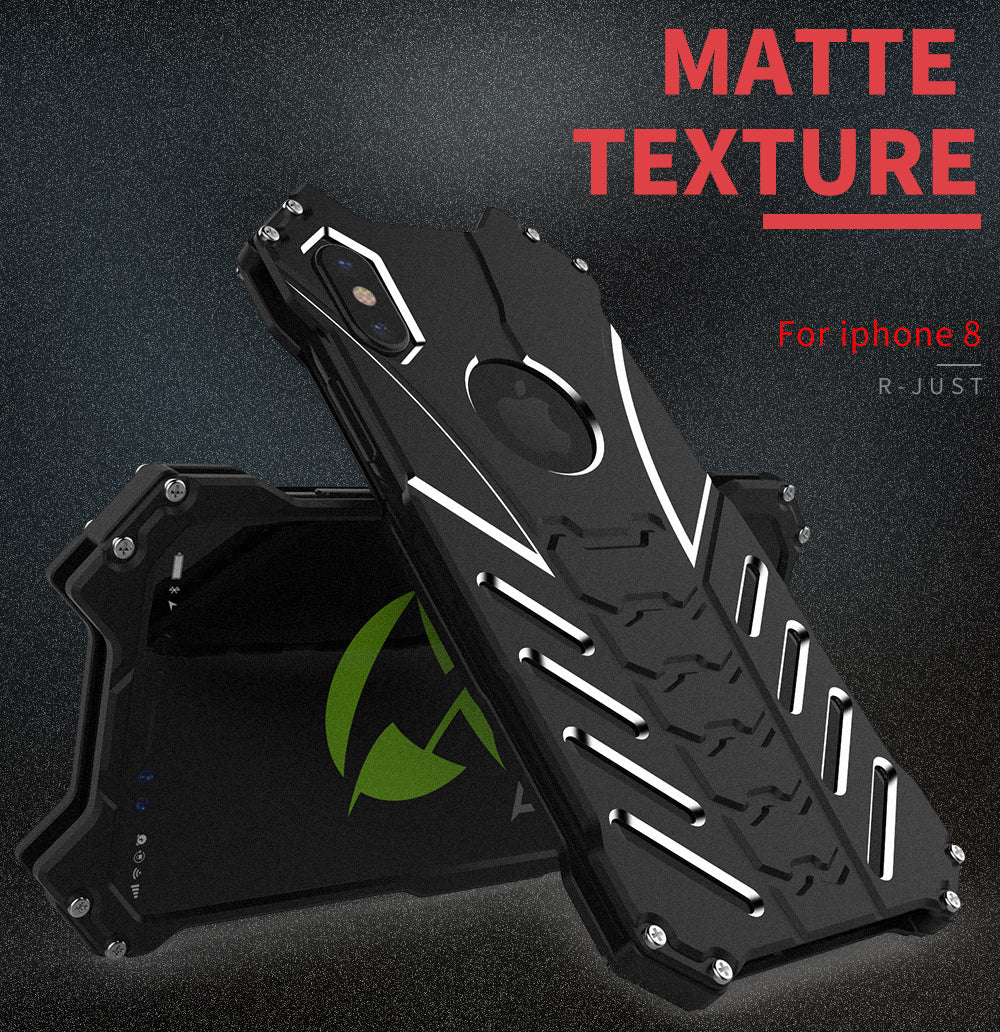 Luxury Aluminum Metal Armor Case for iPhone X