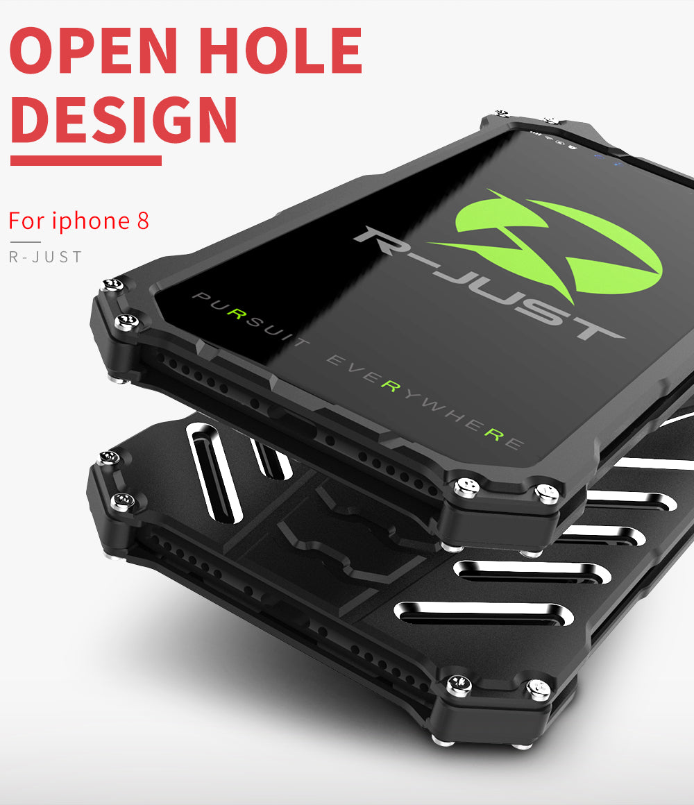 Luxury Aluminum Metal Armor Case for iPhone X