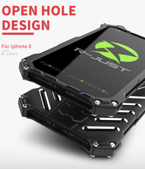 Luxury Aluminum Metal Armor Case for iPhone X