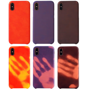 Silicone Heat Induction Change Color  Case For  iPhone