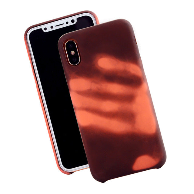 Silicone Heat Induction Change Color  Case For  iPhone