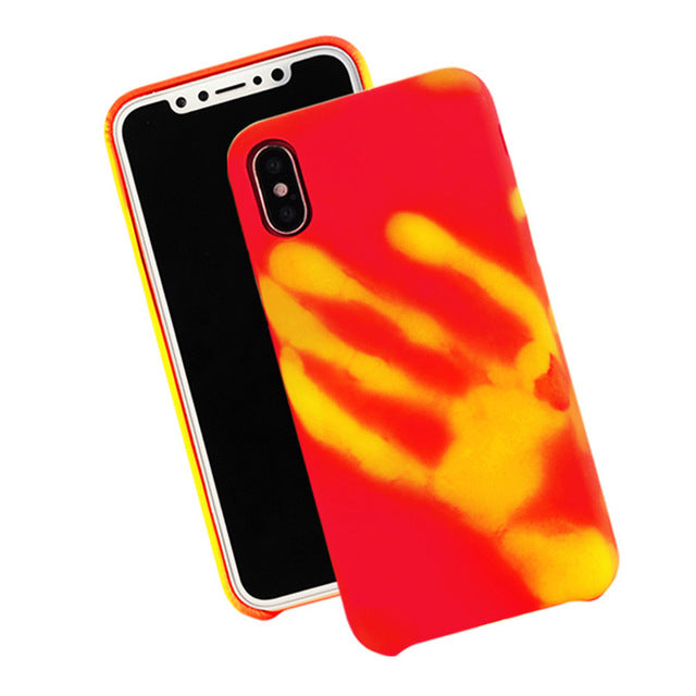 Silicone Heat Induction Change Color  Case For  iPhone