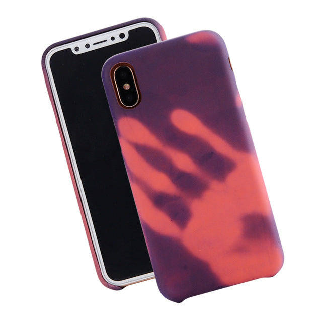 Silicone Heat Induction Change Color  Case For  iPhone