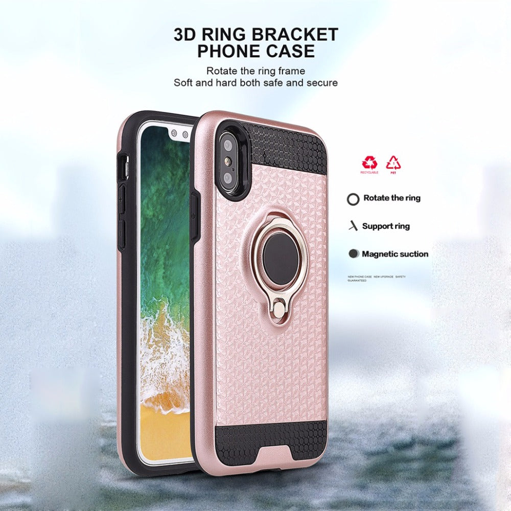 iPhone X magnetic finger ring holder