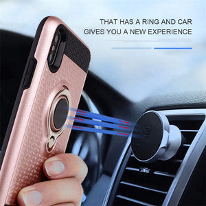 iPhone X magnetic finger ring holder