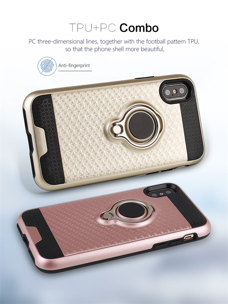 iPhone X magnetic finger ring holder