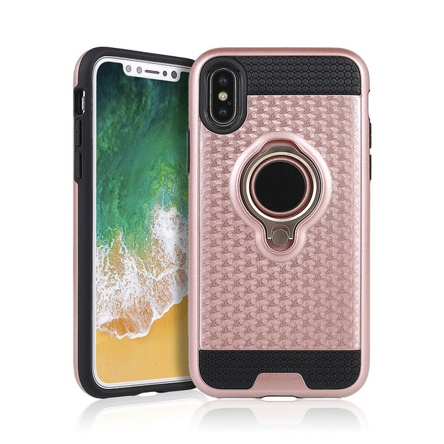 iPhone X magnetic finger ring holder