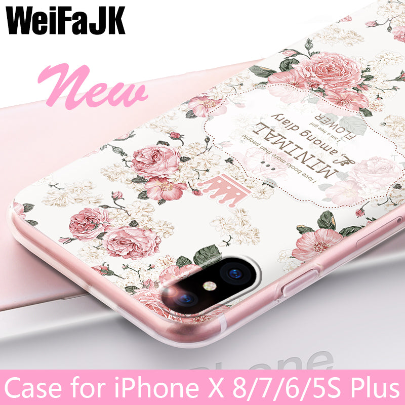 Flower Soft silicone Shell for Apple iPhone