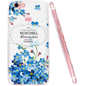 Flower Soft silicone Shell for Apple iPhone