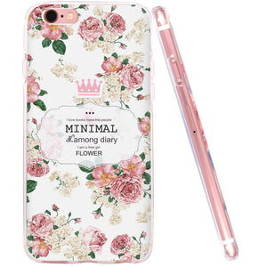 Flower Soft silicone Shell for Apple iPhone