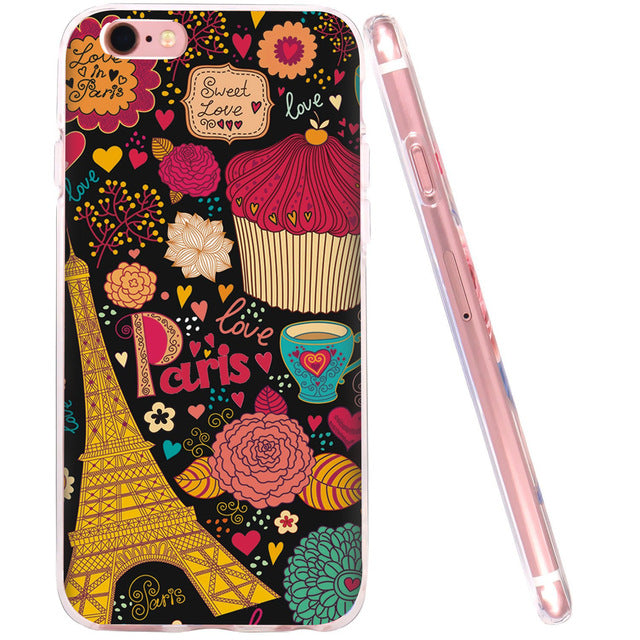 Flower Soft silicone Shell for Apple iPhone