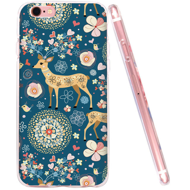 Flower Soft silicone Shell for Apple iPhone