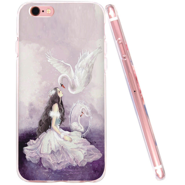 Flower Soft silicone Shell for Apple iPhone