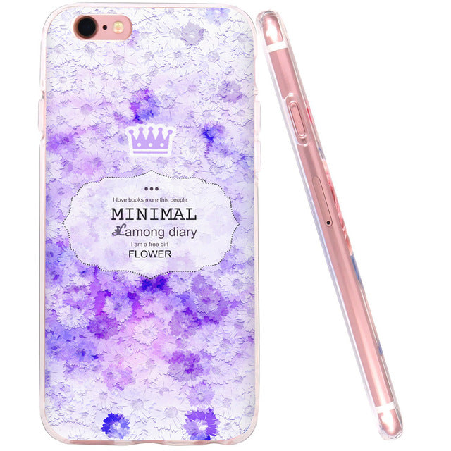 Flower Soft silicone Shell for Apple iPhone