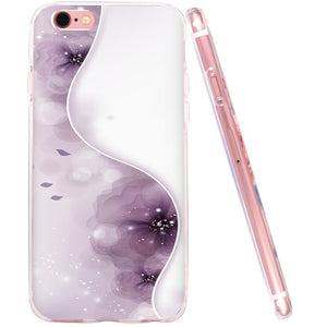 Flower Soft silicone Shell for Apple iPhone