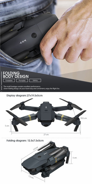 Black Dragon Foldable Arm RC Quadcopter Drone