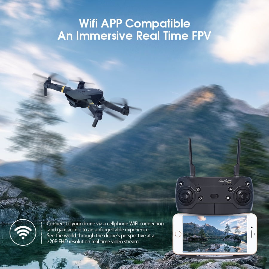 Black Dragon Foldable Arm RC Quadcopter Drone