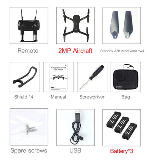 Black Dragon Foldable Arm RC Quadcopter Drone